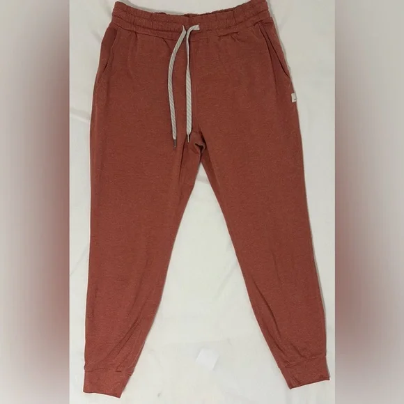 Vuori Performance Joggers XS Rust Orange Athleisure Lounge Sweatpants - Picture 2 of 7